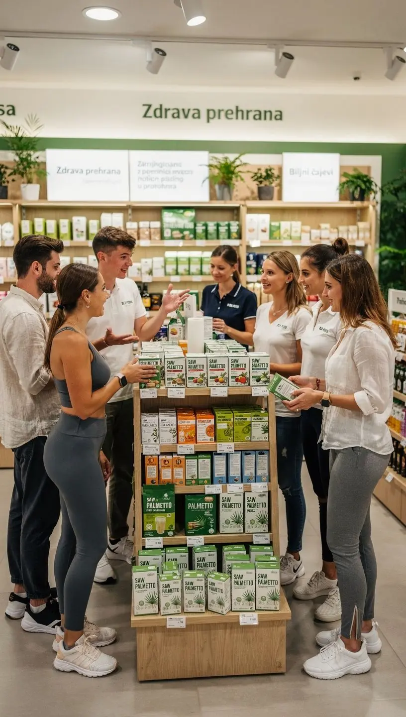 Čaj od prirodne mješavine s palmettom, idealan za podršku zdravlju prostate.