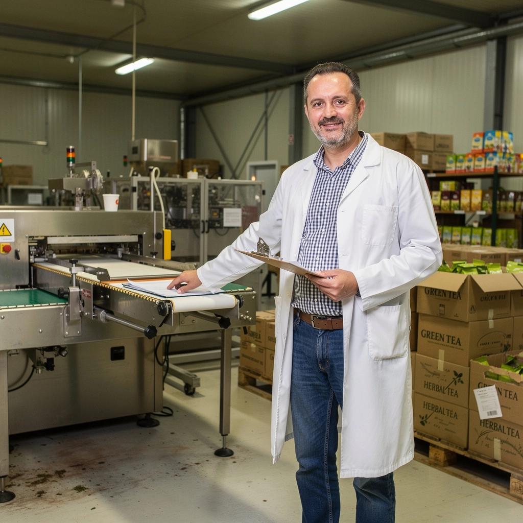 Zadovoljan muškarac uživa u šalici čaja, simbolizirajući prirodnu njegu za zdravlje prostate.